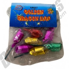 Happy Boom Golden Dragon Eggs 6pk (Diwali Fireworks)